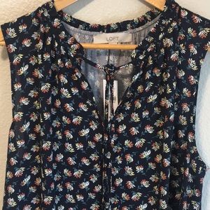 NWT-Loft Blouse with Hi/Low Design